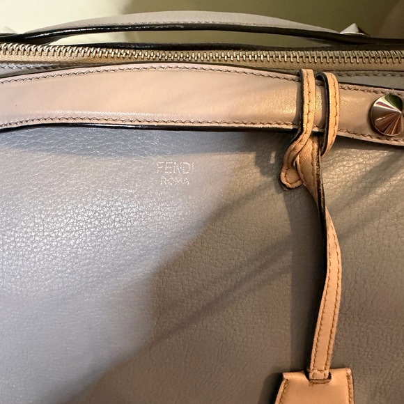 Fendi Light Blue and Beige Shoulder Bag - Picture 3 of 9